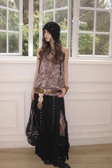 Vintage Apocalyptic Alt Mesh Skirt