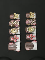 Luxury 3D Embossed Sculpted Press On Nails
