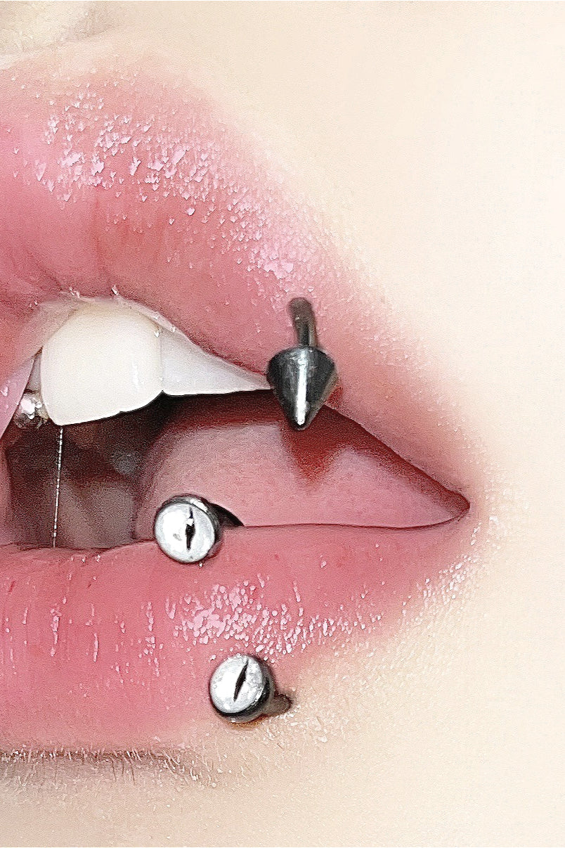 Magic Eye Internal Thread Titanium Alloy Lip Stud