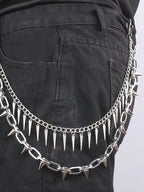 Punk Metal Studded Waist Chain