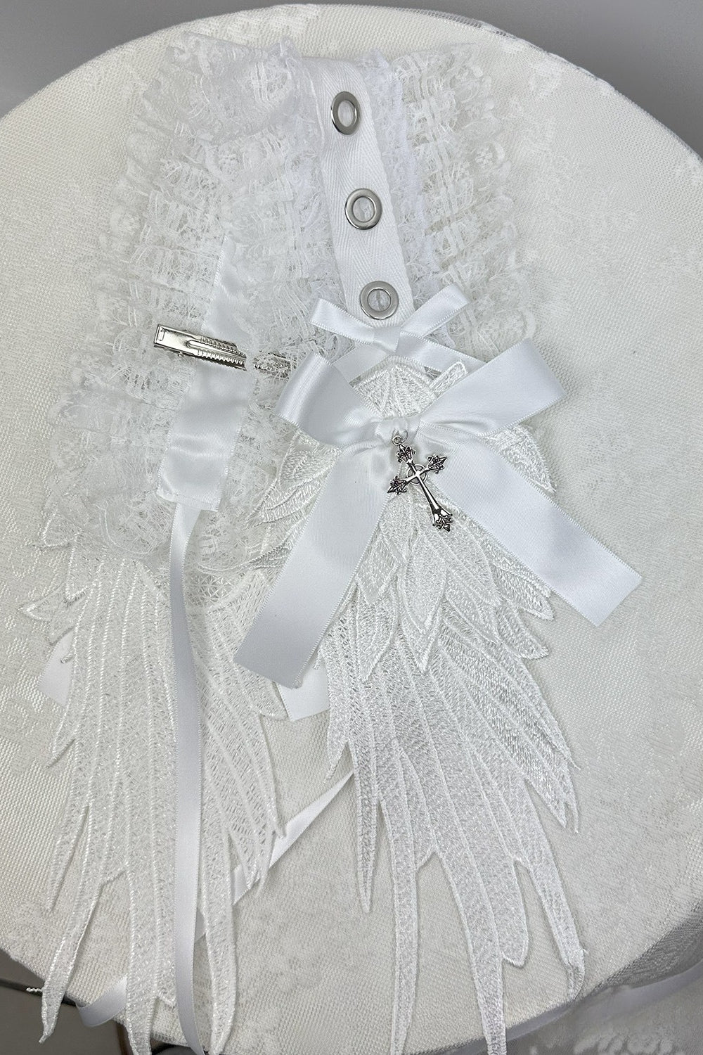 Gothic Wing Bow Headband Hair Accs