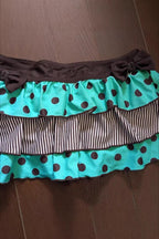 Polka Dot Bow Tank And Tiered Mini Skirt Set