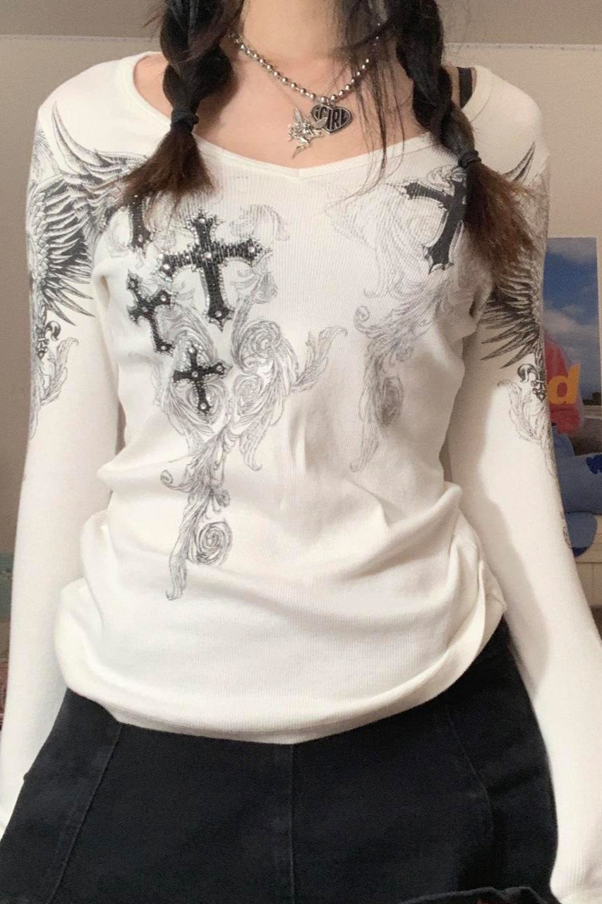 Slim Fit Printed Round Neck T-Shirt Secondary image