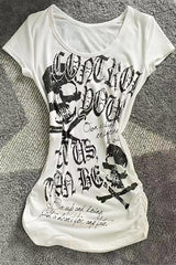 Edgy Cyber Y2K Gothic T-shirt