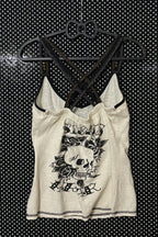 Skull Print Cami Tank Top