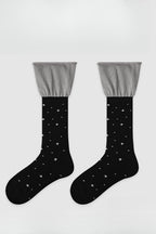 Edgy Harajuku Letter Slouchy Mid-Calf Socks