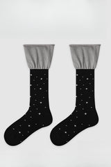 Edgy Harajuku Letter Slouchy Mid-Calf Socks