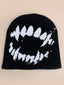 Winter Knitted Goth Tooth Y2k Unisex Pullover Hat