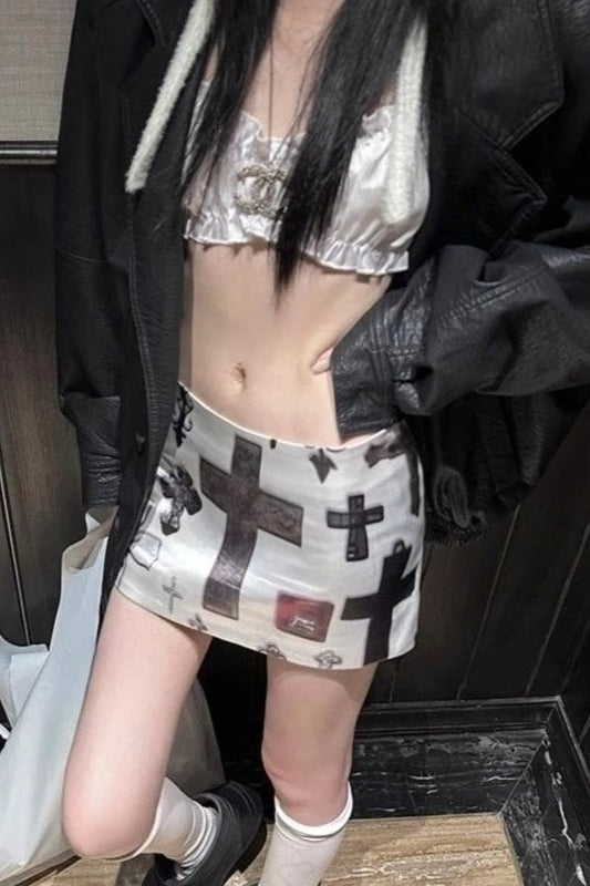 Streetwear Hip Hop Punk Short Skirt