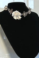 Vintage Multi-layer Beaded Floral Necklace