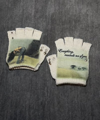 Emo Stretch Knitted Fingerless gloves