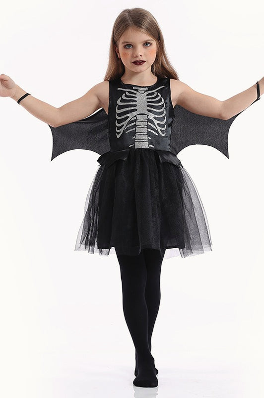 Skeleton Print Kid Halloween Costume Main image