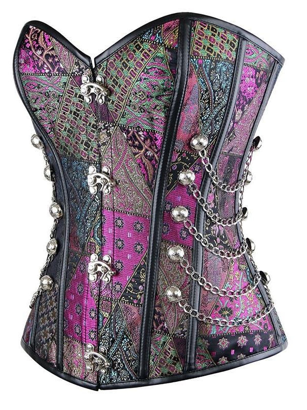 Punk Gothic Steel Boned Overbust Corset Secondary image