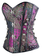 Punk Gothic Steel Boned Overbust Corset