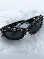 Y2K  Punk Metal Studded Street Glasses