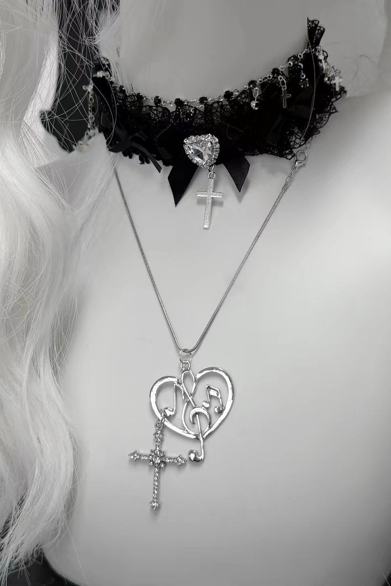 Chic Unique Note Clavicle Necklace Secondary image