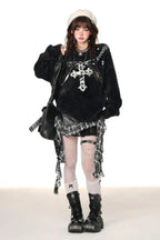 Gothic Streetwear Slim Sweater