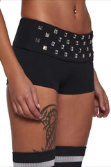 Dark Gothic Punk Edgy Mini Shorts
