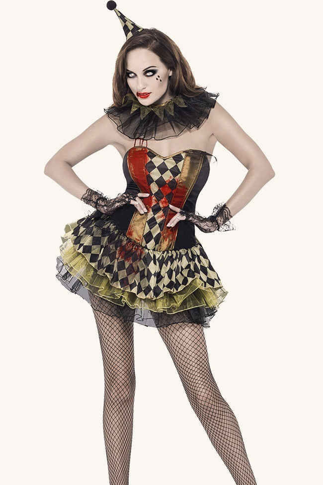 Vampire Circus Clown Halloween Costume Main image
