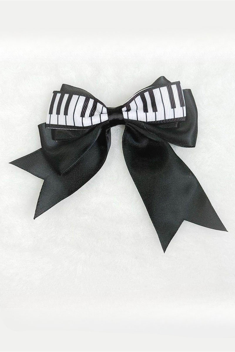 Gothic Piano Key Bow Hair Accs