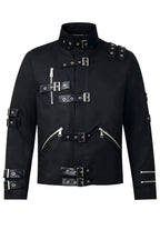 Buckle Strap Zip Detail Jackets