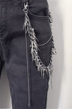 Heavy Duty Punk Spiked Waist Chain
