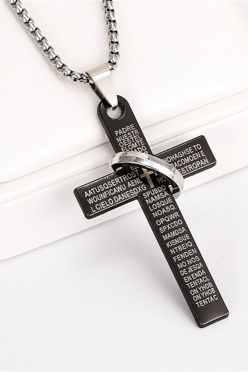 Gothic Cross Ring Necklace Main image