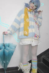 Y2K Gothic Printing Harajuku Autumn Basic Long Scarf