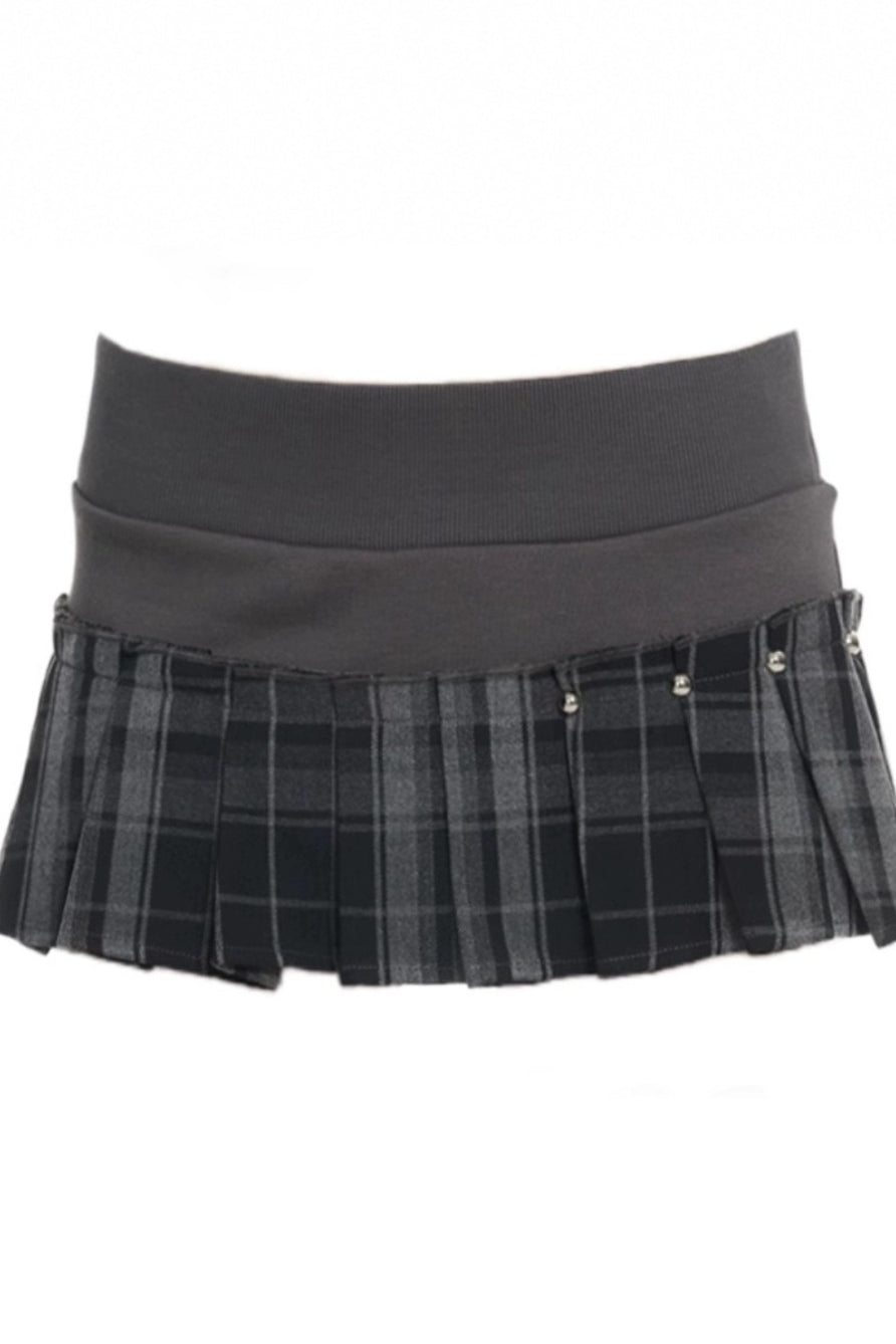 Plaid Pleated Mini Skirt Secondary image
