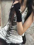Y2K Street Animal Print Tank Top