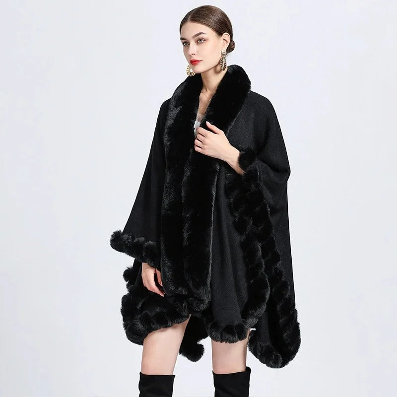 Oversize Long Knitted Cloak Secondary image