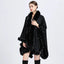 Oversize Long Knitted Cloak