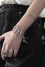Gothic Silver Thorn Spike Bracelet