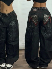 Retro High Waist Wide Leg Pants