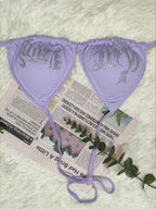 Rhinestone Y2K Cami Swimwear