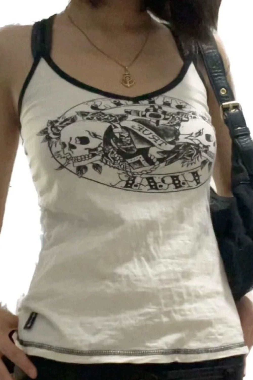 Skull Print Cami Tank Top