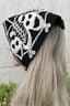 Skull Crochet Knit Headscarf Hat