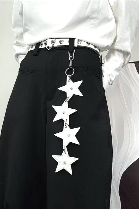 Studded Star Charm Waist Chain