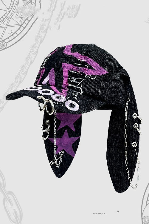 Y2K Rivet Pendant Baseball Hat