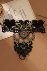 Rose Lace Integrated Punk Style Gear Retro Gloves