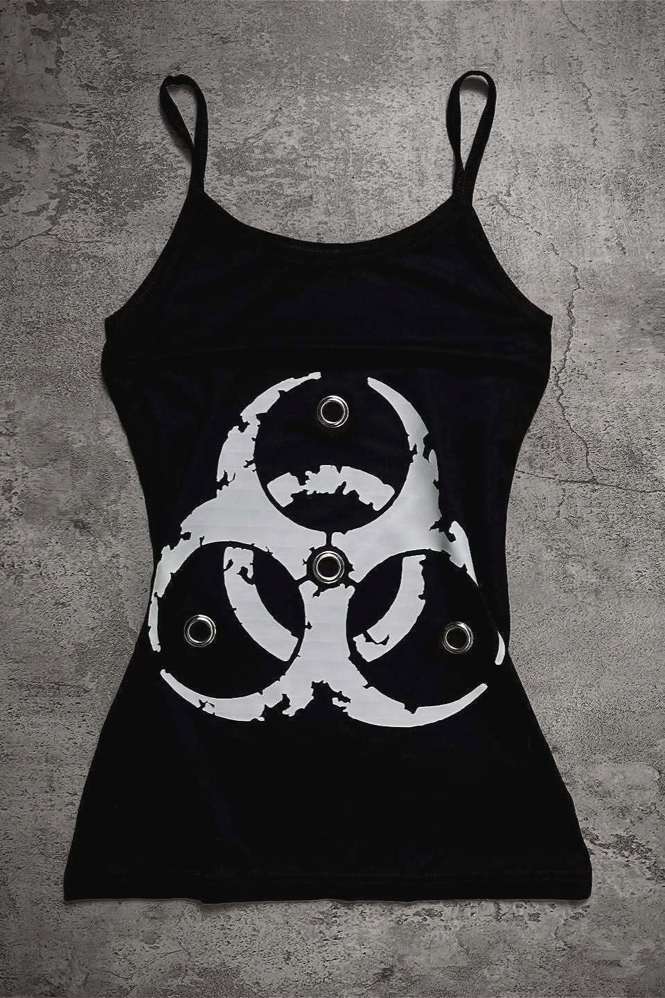 Cross Skull Graphic Vintage Y2K Dark Street Tank Top