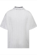 Y2K Ripped Half-Zip Loose Fit T-Shirt