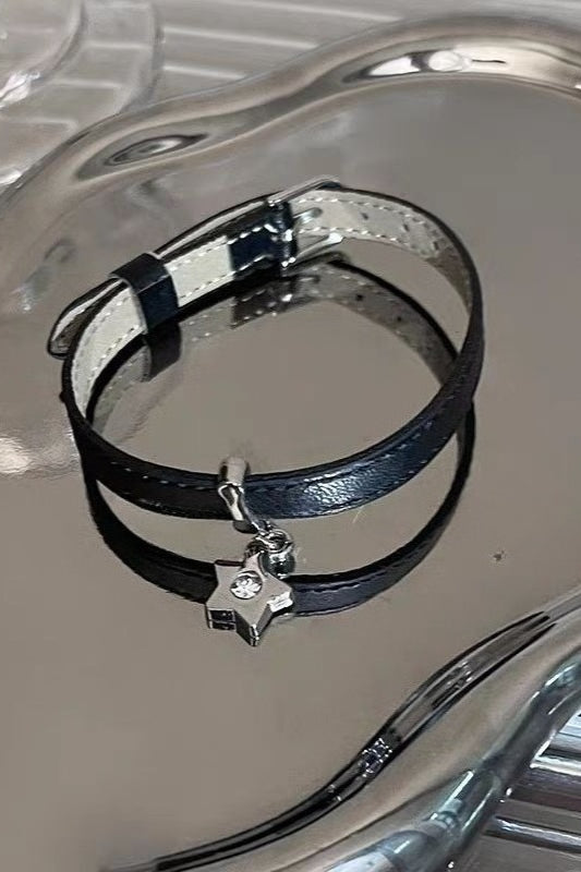 Dark Y2K Star Chain Link Bracelet Secondary image