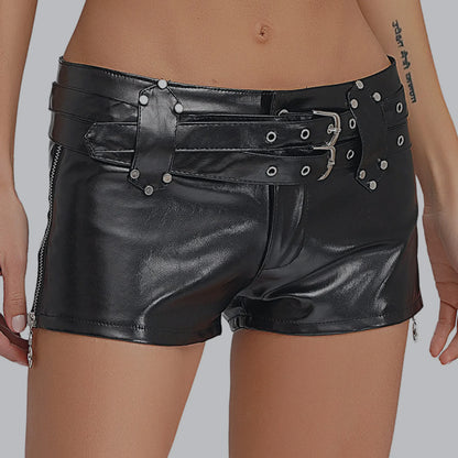 Latex Adjustable Belt Short