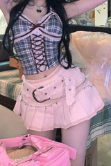 Cool Girl Punk Rock Streetwear Skirt