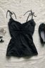 Lace Cami Top And Tiered Mini Skirt Separates