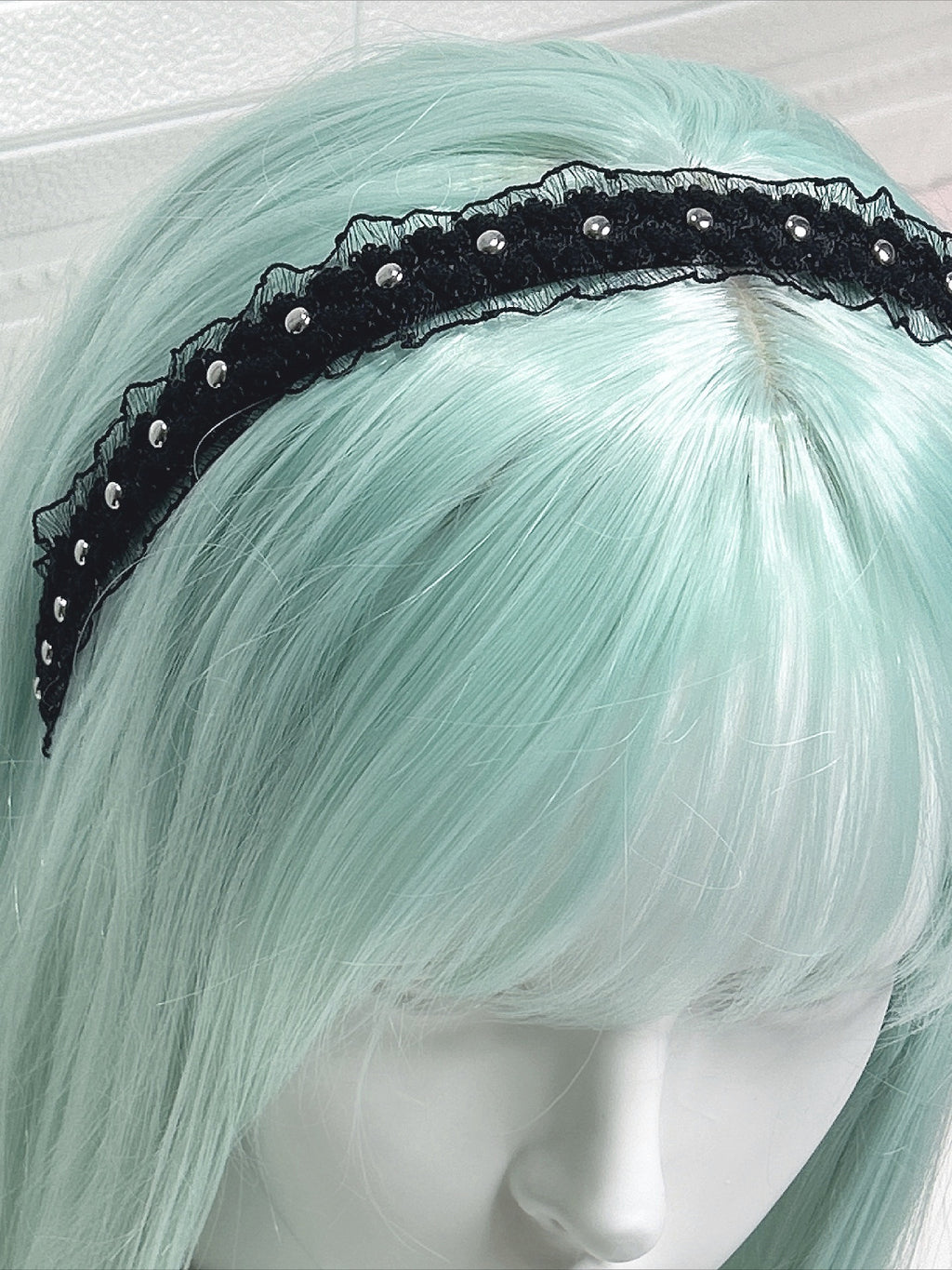 Punk Ruffled Rivet Hair Accs
