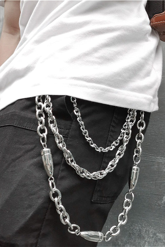 Punk Bullet Metal Waist Chain