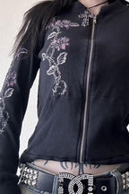 Street Style Wing Print Hoodie