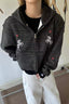 Horse Motif Star Striped Hoodies